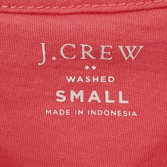 J. Crew Pink V Neck Short Sleeve Washed Tee Small - Picture 4 of 5